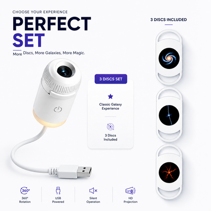 2-in-1 Galaxy Projector Night Light